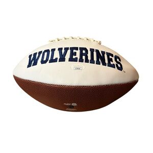 Eddie McDoom Signed Michigan Football JSA Certified Go Blue Autographed Ball